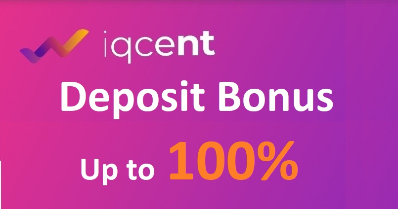 Bonificación de depósito de IQcent - Hasta 100% de bonificación