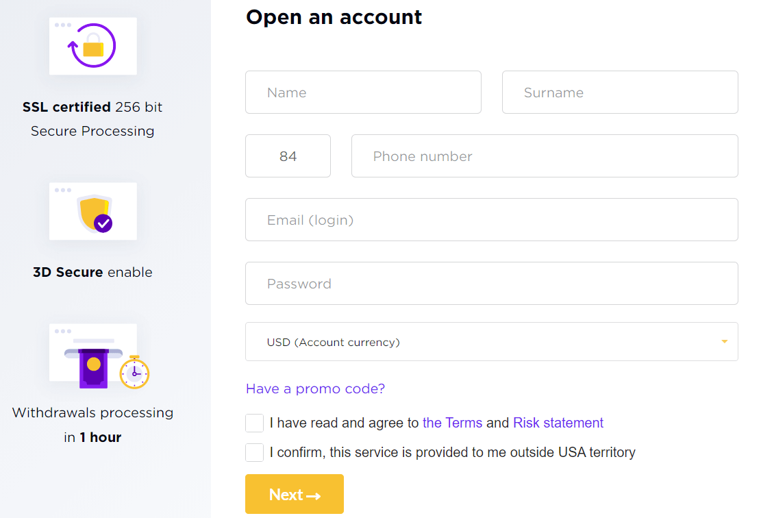 How to Open a Trading Account in IQcent How to Open a Trading Account in IQcent